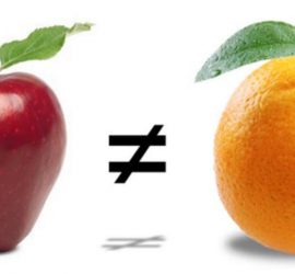 Doesn't make sense to compare an apple to an orange.